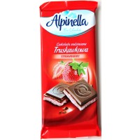 Шоколад Alpinella Клубника 100g