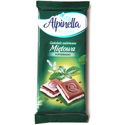 Шоколад Alpinella Мята 100g