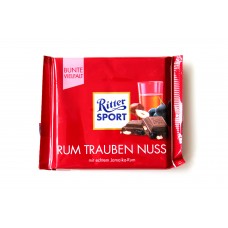 Шоколад Ritter Sport ром, изюм и орехи 100g