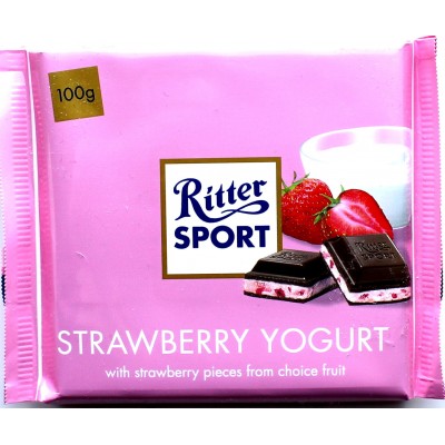 Шоколад Ritter Sport клубничный йогурт 100g