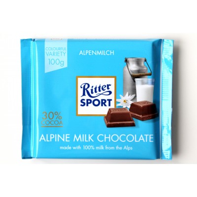 Шоколад Ritter Sport молочный 100g