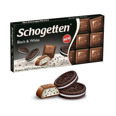 Шоколад Schogetten Black & White 100g