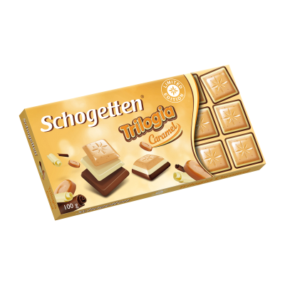 Шоколад Schogetten Trilogia Caramel 100g 