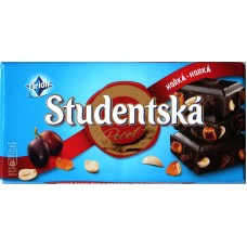 Шоколад Studentska Чёрный Изюм/Орех 180g