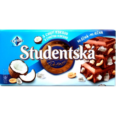 Шоколад Studentska Молочный Кокос 180g