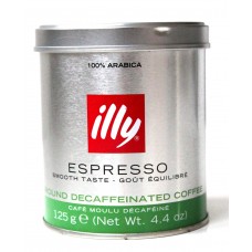 Кофе молотый ILLY Espresso Decaffeinated 125g Банка