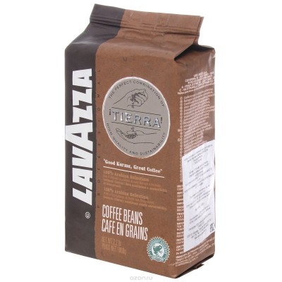 Кофе в зернах Lavazza Tierra 1kg (6уп./ящ)