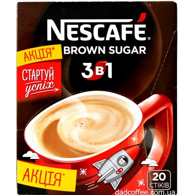 Кофе Nescafe 3в1 Brown Sugar