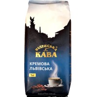Кофе в зернах Віденська кава Львівська Кремова 1kg (5уп./ящ)