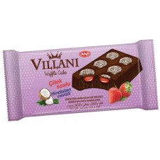 Вафли Villani Кокос с Клубникой 50g