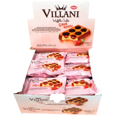 Вафли Villani Клубника Блок (24шт.)