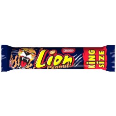 Шоколадный батончик Lion King Size с арахисом 
