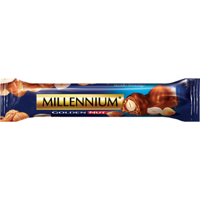 Шоколадный батончик "Millennium" молочный с целым орехом