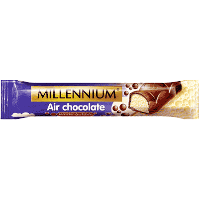 Шоколадный батончик "Millennium" пористый 2в1