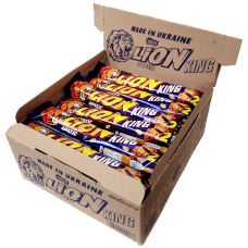 Шоколадный батончик Lion King Size с арахисом Блок (24шт.)