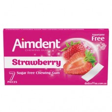 Жевательная резинка Aimdent Клубника (24шт./уп)