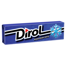 Жевательная резинка Dirol Морозная мята (30шт./уп)