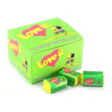 Жевательная резинка Love Is Яблоко Лимон (100шт)