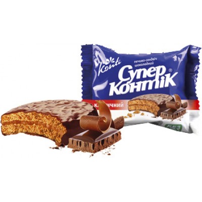 Печенье Супер Контик Шоколад 50 гр