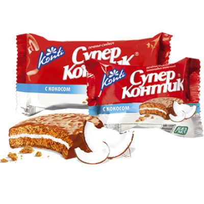 Печенье Супер Контик Кокос 100 гр