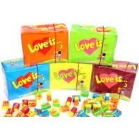 Жевательная резинка Love Is Апельсин Ананас (100шт)