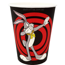 Стаканчики бумажные "Багз Банни" 400 мл. (50шт./уп.) (КВ-91 Титан)