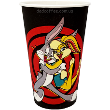Стаканчики бумажные "Багз Банни" 500 мл. (35шт./уп.) (КВ-91 Титан)