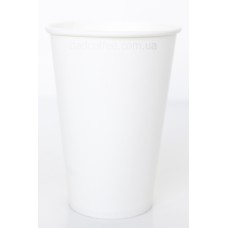 Стаканчики бумажные "Белые" 340 мл. (50шт./уп.)