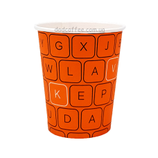 Стаканчики бумажные "Клавиатура" 175 мл. (50шт./уп.) (КР-69)