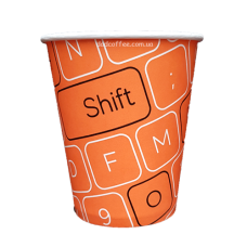 Стаканчики бумажные "Клавиатура" 300 мл. (50шт./уп.) (КР-80)