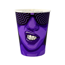 Стаканчики бумажные "Кофе Пати" 250 мл. (50шт./уп.) (КР-75)