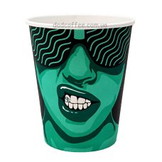 Стаканчики бумажные "Кофе Пати" 300 мл. (50шт./уп.) (КР-80)