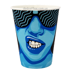 Стаканчики бумажные "Кофе Пати" 400 мл. (50шт./уп.) (Т-91)