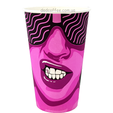 Стаканчики бумажные "Кофе Пати" 500 мл. (35шт./уп.) (Т-91)