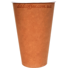 Стаканчики бумажные ЭКО Крафт КИТАЙ 500 мл. (50шт./уп.) (КР-90)