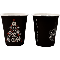 Стаканчики бумажные "Merry Christmas" 250 мл. (50шт./уп.) (КР-80)