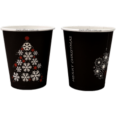 Стаканчики бумажные "Merry Christmas" 250 мл. (50шт./уп.) (КР-80)