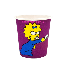 Стаканчики бумажные "Симпсоны" 110 мл. (50шт./уп.)