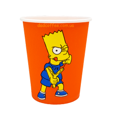 Стаканчики бумажные "Симпсоны" 175 мл. (50шт./уп.) (КР-69)
