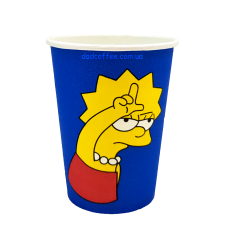 Стаканчики бумажные "Симпсоны" 250 мл. (50шт./уп.) (КР-75)