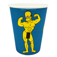 Стаканчики бумажные "Симпсоны" 400 мл. (50шт./уп.) (Т-91)
