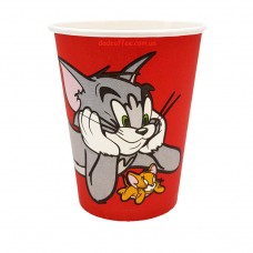Стаканчики бумажные "Том & Джерри" 250 мл. (50шт./уп.) (КР-75)