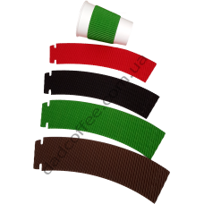 Термопояса с замком Цветные Черные (100 шт./уп.)