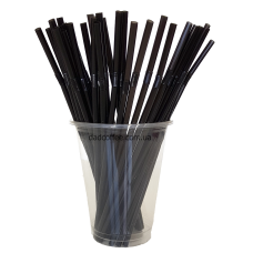 Трубочки с Коленом Черные 1000 шт.